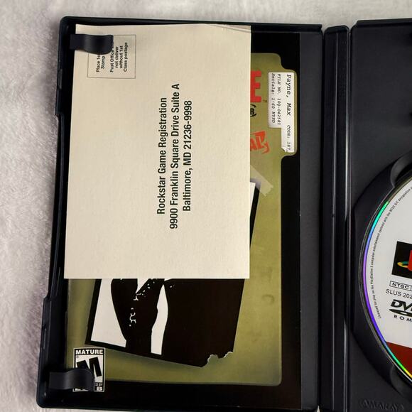 Max Payne Greatest Hits (PS2, 2002) Complete CIB Rockstar Remedy Tested & Works - Picture 9 of 9